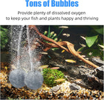 Air Stones for Ponds 2 Inch, Long Lasting Aerator Oxygen Differ, Air Pump Accessories for Aquariums, Fish Tanks, Hydroponics and DWC Reservoirs 4 Pack