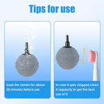 Air Stones for Ponds 2 Inch, Long Lasting Aerator Oxygen Differ, Air Pump Accessories for Aquariums, Fish Tanks, Hydroponics and DWC Reservoirs 4 Pack