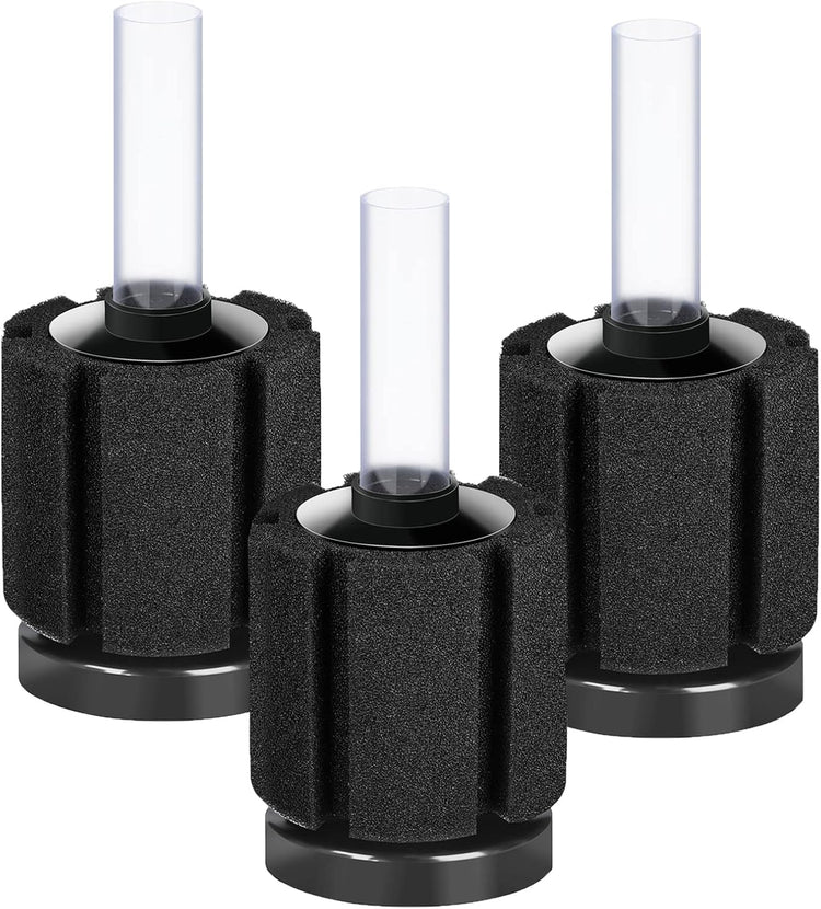3 Pack Aquarium Bio Sponge Filter Breeding Fry Betta Shrimp Nano Fish Tank (Small up to 10Gal)
