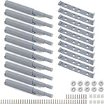Petluno® Pack of 10 push-to-open door openers, soft close door dampers for kitchen cabinet doors