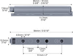 Petluno® Pack of 10 push-to-open door openers, soft close door dampers for kitchen cabinet doors