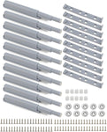 Petluno® Pack of 10 push-to-open door openers, soft close door dampers for kitchen cabinet doors