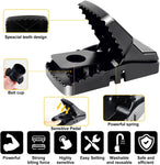 8 Packs Large Mouse Traps, High Sensitivity Rat Snap Best Mouse Traps That Work, Safe Effective Anti Rat Mice Trap Indoor Outdoor, Powerful Rodent Catcher, Easy Clean and Quick Kill Mouse