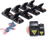 8 Packs Large Mouse Traps, High Sensitivity Rat Snap Best Mouse Traps That Work, Safe Effective Anti Rat Mice Trap Indoor Outdoor, Powerful Rodent Catcher, Easy Clean and Quick Kill Mouse
