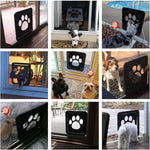 Pet Screen Door Sliding Screen Dogs Door with Magnetic Flap Lock Automatically for Medium Large Dogs