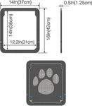 Pet Screen Door Sliding Screen Dogs Door with Magnetic Flap Lock Automatically for Medium Large Dogs