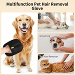 2-piece pet hair removal gloves, static pet hair removal gloves, double-sided grooming gloves, reusable pet hair removal gloves for cleaning and grooming, suitable for sofas, carpets and clothing