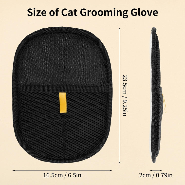 2-piece pet hair removal gloves, static pet hair removal gloves, double-sided grooming gloves, reusable pet hair removal gloves for cleaning and grooming, suitable for sofas, carpets and clothing