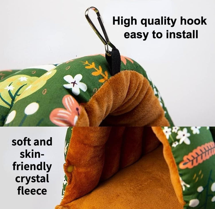 Parrot Hammock Warm Bird Nest Hanging Bed Large Mustard - XL