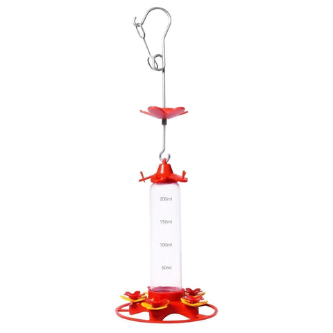Hanging Feeder Hook Leakproof Hummingbird Feeder - Red