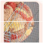 Thick Coral Fleece Winter Bird House with Plastic Frame & Metal Screw Hook for Budgies and Cockatiels - Blue