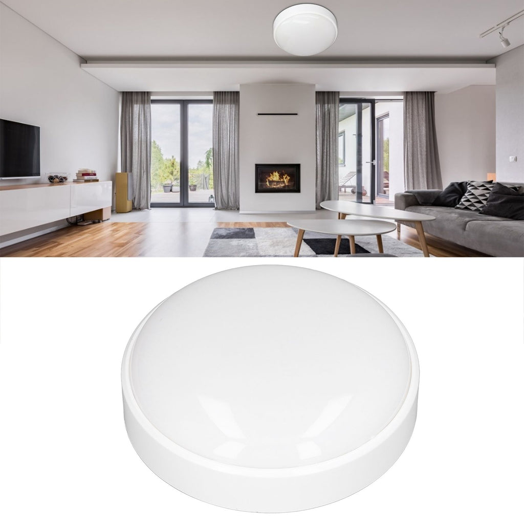 Round LED Ceiling Light Wide Irradiation Area 6500K 20W Waterproof Ceiling Light for Bedroom Living Room Toilet Bathroom