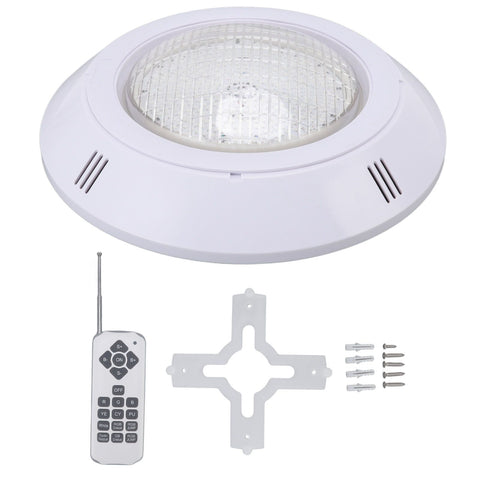 Pool LED Lights AC12V RGB Colorful IP68 Waterproof Remote Control High Transmittance Durable ABS Aquarium Pool Light 18W