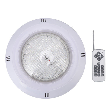 Pool LED Lights AC12V RGB Colorful IP68 Waterproof Remote Control High Transmittance Durable ABS Aquarium Pool Light 18W