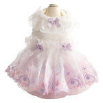 Accope Pet Dress Cotton Princess Style Summer Suspenders pink XS