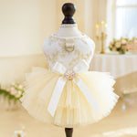 PETCIRCLE Pet Dog Cat Polyester Gauze Skirt Dress Starlight Wedding Dress XS-about 1.00 kg-1.50 kg