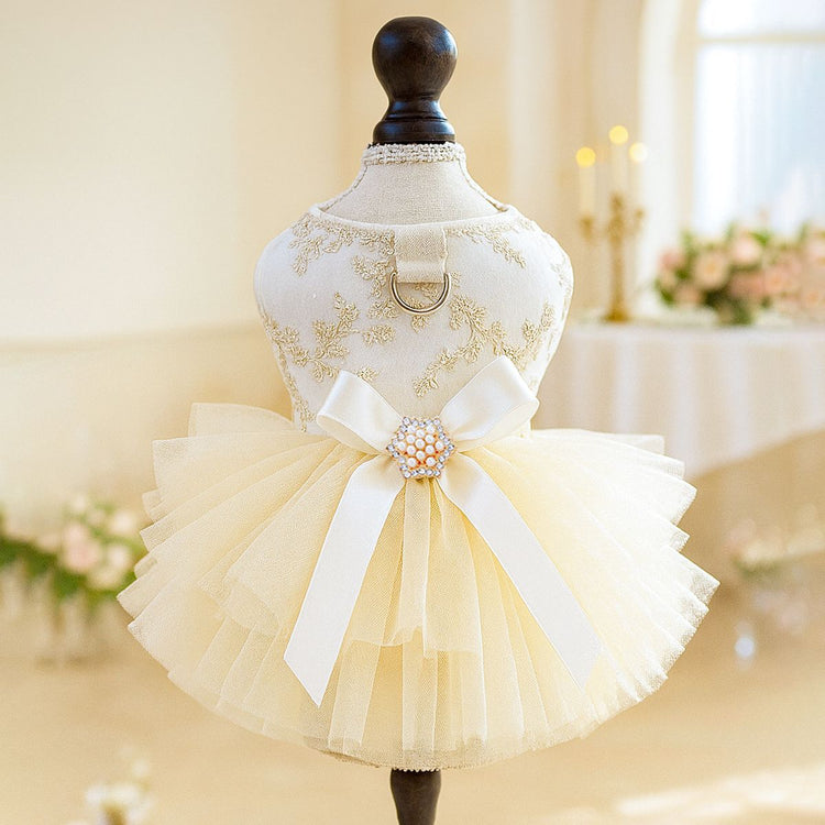 PETCIRCLE Pet Dog Cat Polyester Gauze Skirt Dress Starlight Wedding Dress XS-about 1.00 kg-1.50 kg