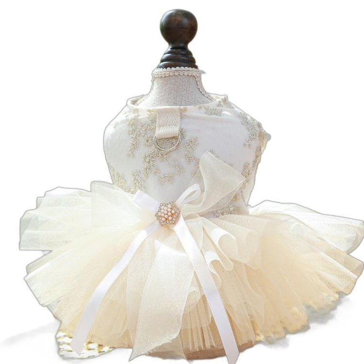 PETCIRCLE Pet Dog Cat Polyester Gauze Skirt Dress Starlight Wedding Dress XS-about 1.00 kg-1.50 kg