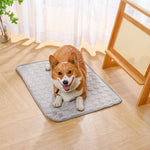 Jun Zhe Pet Ice Silk Cooling Mat for Dogs Ice silk pad blue S(50*40cm) about 90g