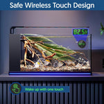 Fish Tank Thermometer Aquarium Thermometer Wireless Touch Stick Digital Aquarium Thermometer LED Display ±1°F for Monitoring The Fish Tank Aquarium Temperature Accessories - White - Size 1.77in