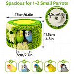 Cozy Hanging Bird Nest for Small Parrots – Warm, Soft, and Secure Hideaway with Removable Pad, Perfect for Budgies, Lovebirds, and Conures in Winter or Stress Relief (Blue)