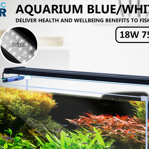 18W Aquarium Blue White LED Light for Tank 75-95cm