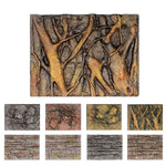 Pet Reptile Tank Board 3D Foam Backgrounds and Habitat Decoration 9 Styles - F