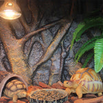 Pet Reptile Tank Board 3D Foam Backgrounds and Habitat Decoration 9 Styles - F