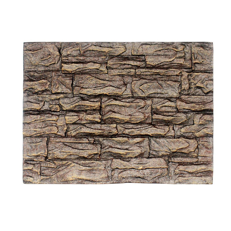 Pet Reptile Tank Board 3D Foam Backgrounds and Habitat Decoration 9 Styles - H