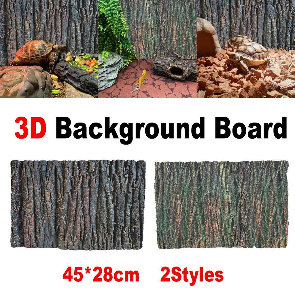 3D Reptile Box Background Plate Rock Stereoscopic Aquascape Tank Decoration - 2