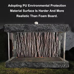 3D Reptile Box Background Plate Rock Stereoscopic Aquascape Tank Decoration - 1