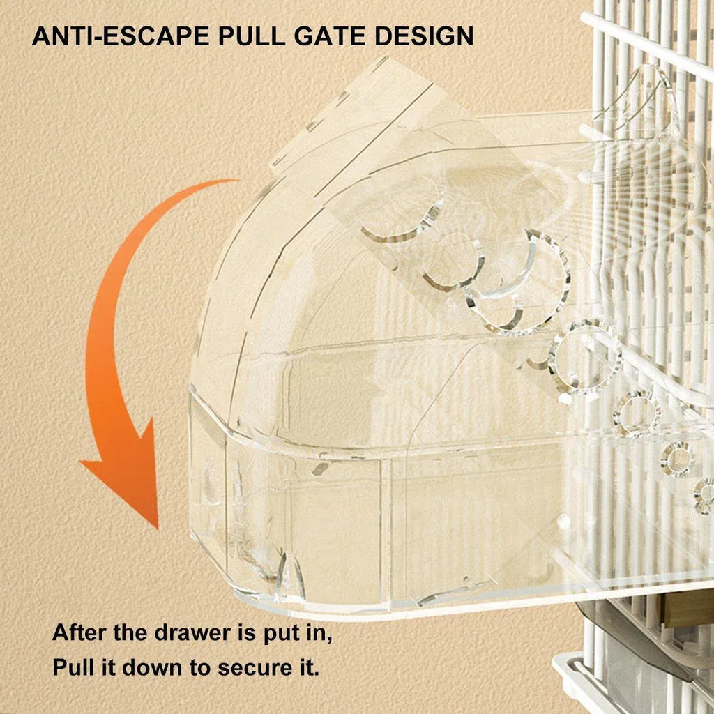 Parrot Bathing Cage Accessories Large Multi Purpose Bird Bathtub Sleeping Nest