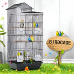 Parrot Cage Large Size Bird Cage Luxury Villa Style Metal Aviary for Pet Indoor