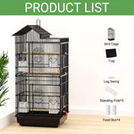 Parrot Cage Large Size Bird Cage Luxury Villa Style Metal Aviary for Pet Indoor