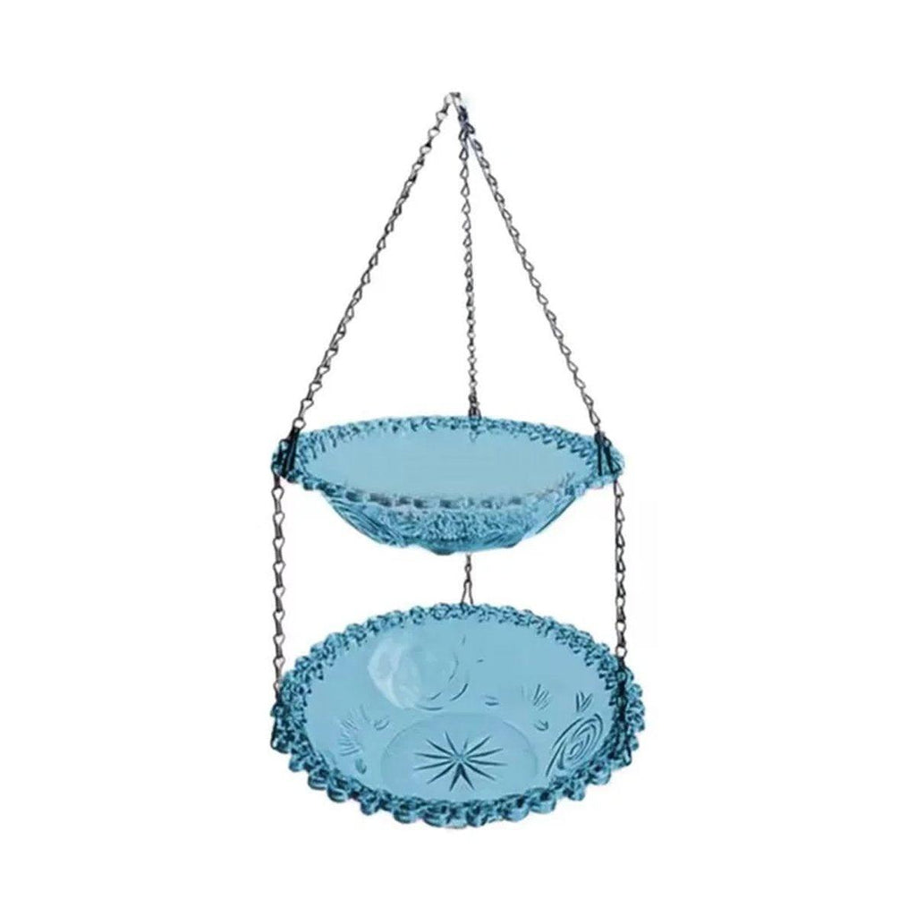 Outdoor Hanging Bird Feeder Bath Garden Patio Decoration for Attracting Birds - Purple