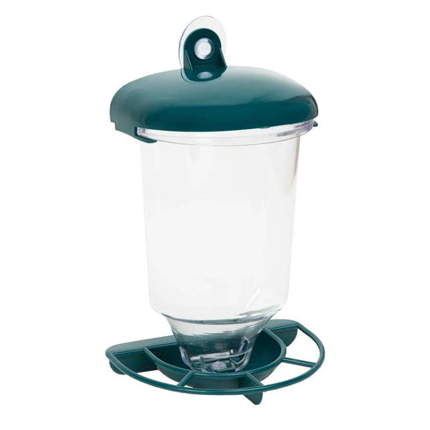 Clear Plastic Automatic Bird Feeder Suspended Suction Cup Feeder with Cover