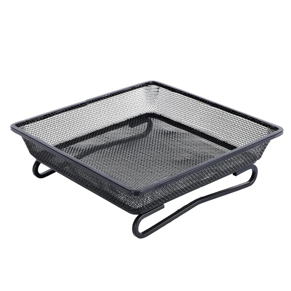 Bird Feeder Metal Square Ground Mesh Tray Feeder Garden Yard Wild Bird Feeding