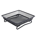 Bird Feeder Metal Square Ground Mesh Tray Feeder Garden Yard Wild Bird Feeding