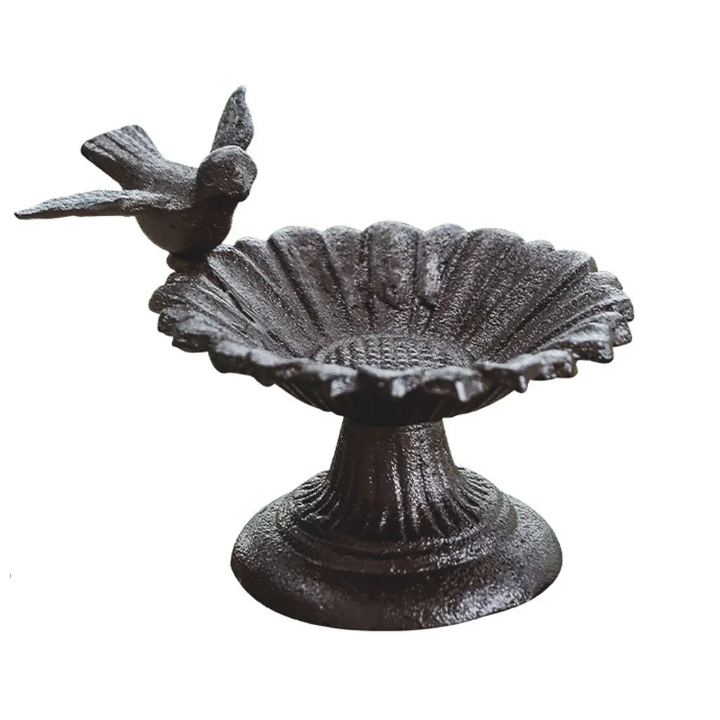 Retro Petal Shaped Bird Feeder Hanging Decorative Outdoor Garden Bird Feeding