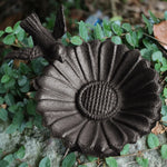 Retro Petal Shaped Bird Feeder Hanging Decorative Outdoor Garden Bird Feeding