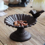 Retro Petal Shaped Bird Feeder Hanging Decorative Outdoor Garden Bird Feeding