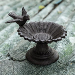 Retro Petal Shaped Bird Feeder Hanging Decorative Outdoor Garden Bird Feeding