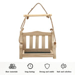 Outdoor Hanging Wooden Bird Feeder Garden Wild Bird Feeding Station House