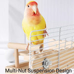 Parrot Wooden Climbing Ladder Platform Bed Stand Toy Bird Cage Resting Training