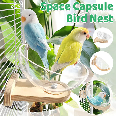 Parrot Rest Bird Nest Breathable for Small Parrots Comfortable Washable Durable - Fixed Style