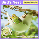Birdhouse Summer Tiny House Hammock for Birds Outdoor Nesting Shelter for Pets