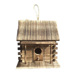 Wooden Bird House Outdoor Nest Breeding Box Pet Bird Shelter Hanging Cage