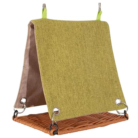Summer Bird Nest Parrot House Rattan Like Woven Bird Home Breathable Durable