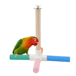 Parrot Toy Bird Stand Colorful Umbrella Perch Claw Grinding Stick 4 Colours