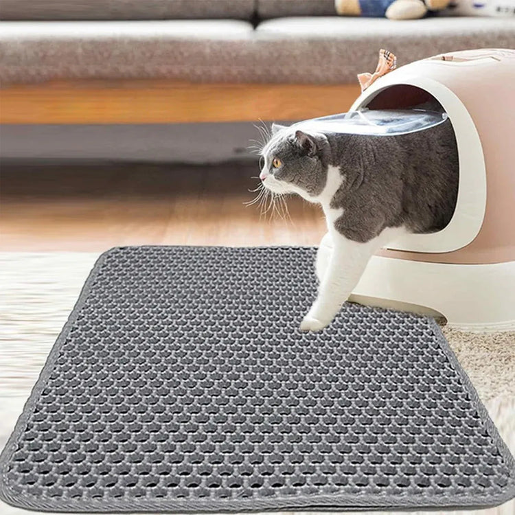 Washable Cat Litter Pad Waterproof Mat Reusable Pet Pee Training Pad Litter Box - 35x60cm